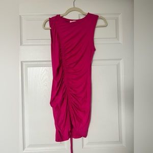 Pink Drawstring Dress